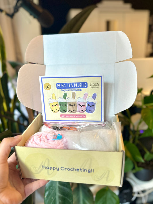 Boba Tea Plushie Crochet Kit for Beginners