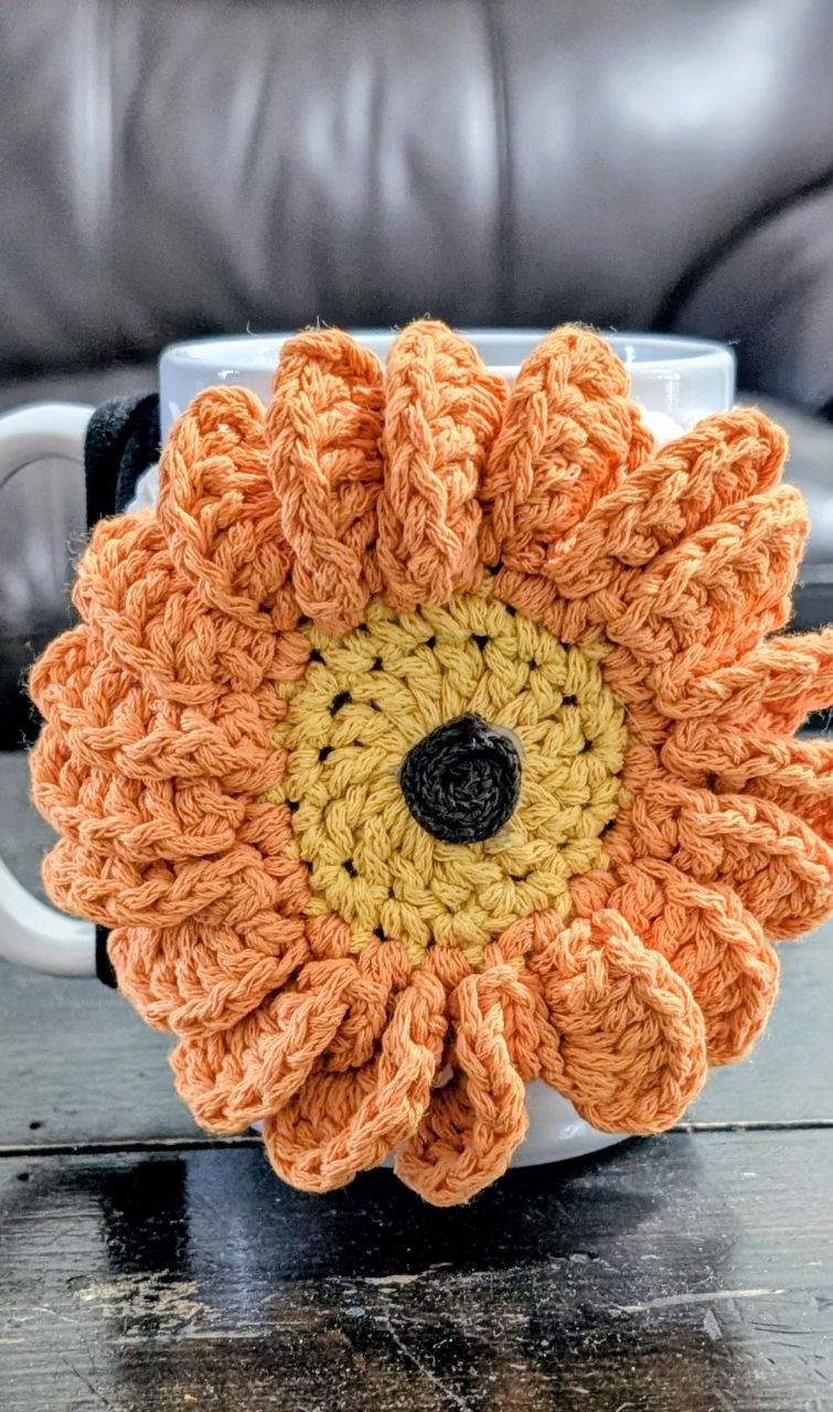 Crochet Mug Cozy - Handmade Cotton Mug Decor