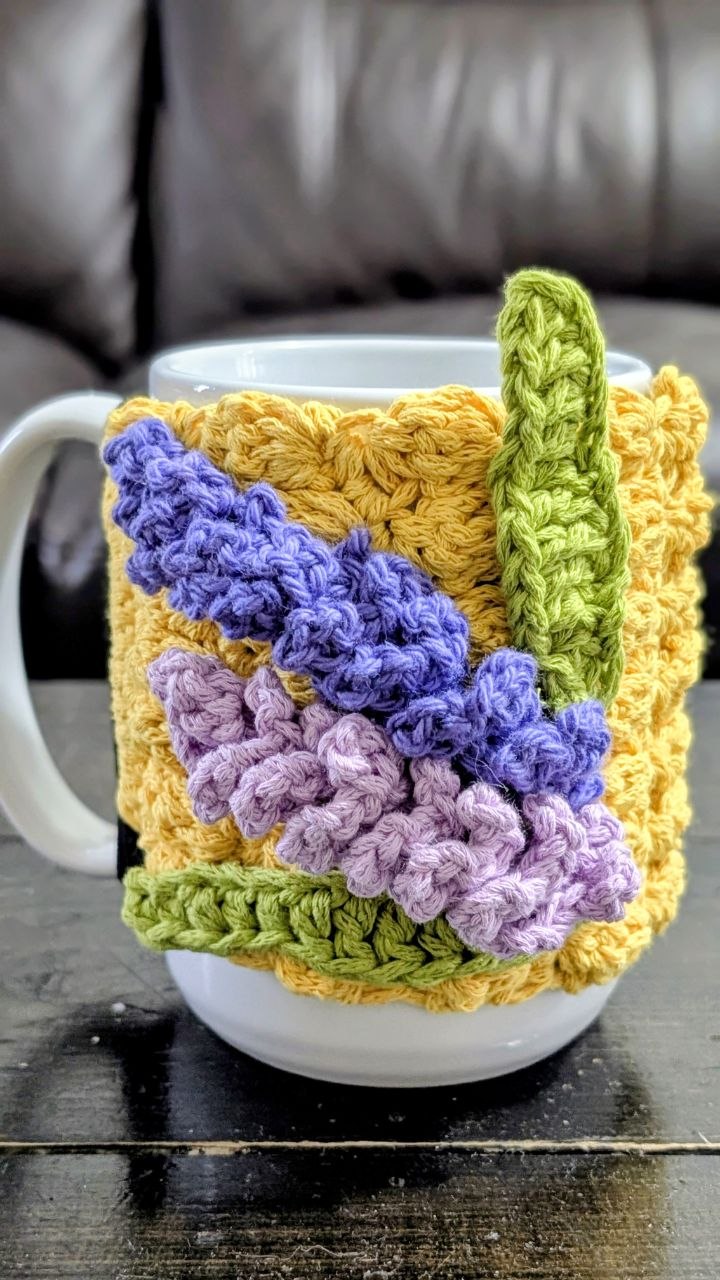 Crochet Mug Cozy - Handmade Cotton Mug Decor