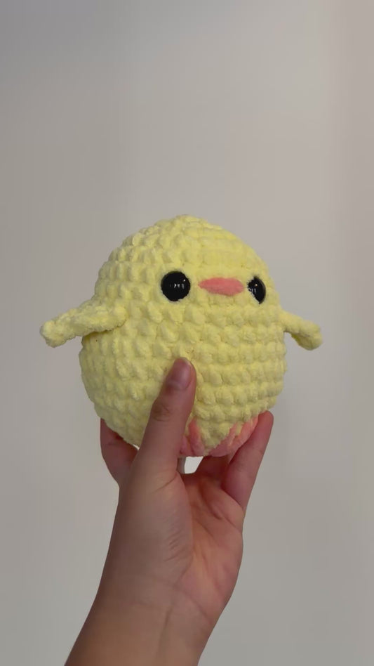 Handmade Crochet Chick Plushie - Chicken Bird Toy