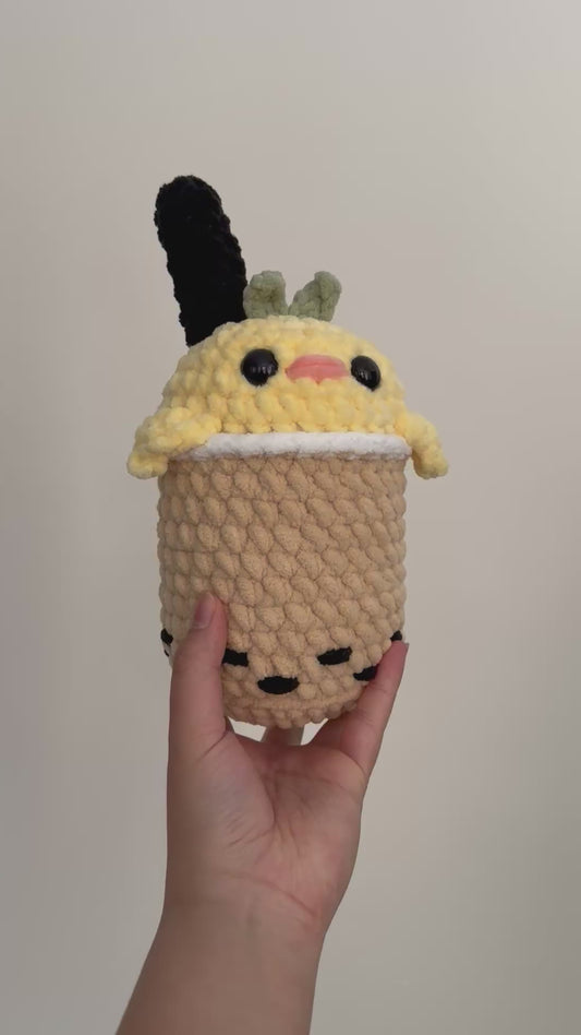 Crochet Chick Boba Plushie Pattern PDF Download (Beginner-Intermediate)