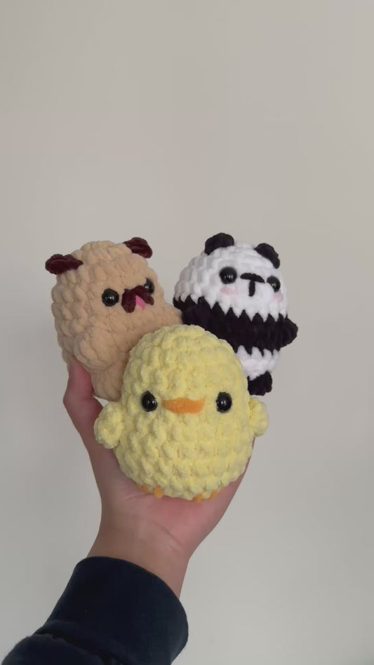 Crochet Mini Pug Plushie