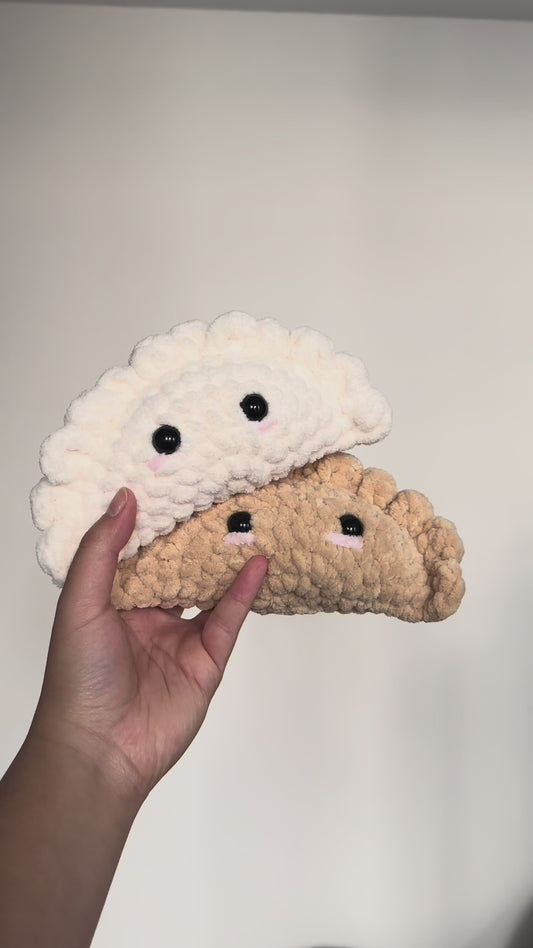 Crochet Dumpling/Empanada Plushie Pattern PDF Download Beginner Friendly