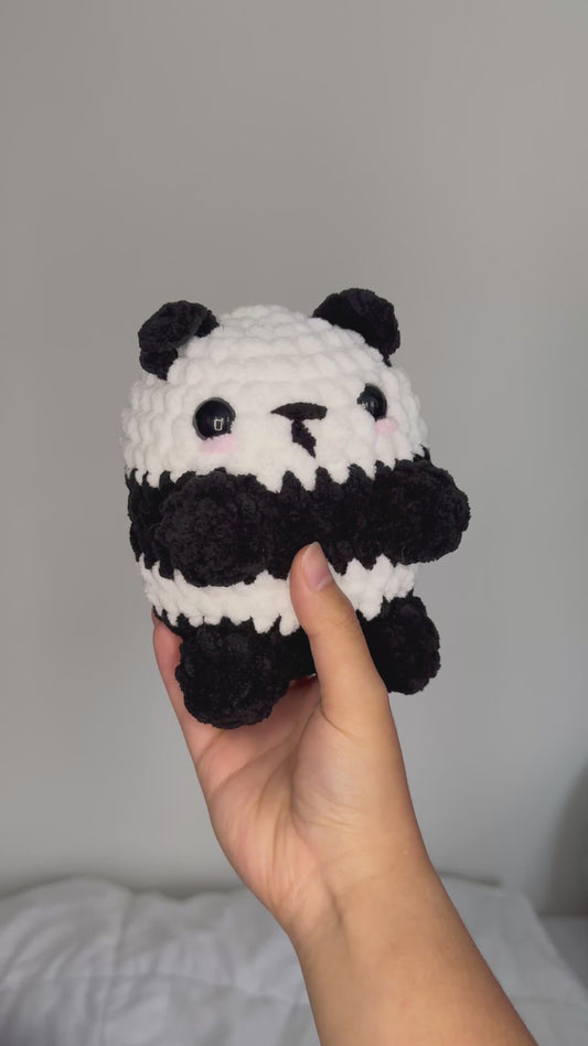 Crochet Panda Plushie: Handmade Panda Amigurumi Toy