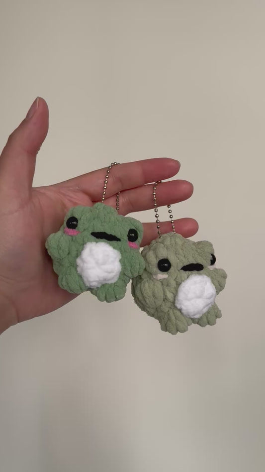 Crochet Frog Keychain Pattern PDF Download Beginner Friendly